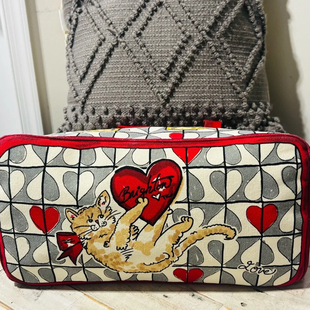 NWT❤️Brighton Wild Love Tote & Cosmetic Case - Picture 7 of 9